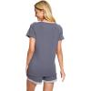 imageWiWi Viscose from Bamboo Pajamas Set for Women Soft Short Sleeve with Shorts Summer Plus Size Pjs Sets Sleepwear S4XCdark Grey
