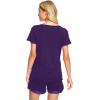 imageWiWi Viscose from Bamboo Pajamas Set for Women Soft Short Sleeve with Shorts Summer Plus Size Pjs Sets Sleepwear S4XCdark Purple