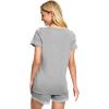 imageWiWi Viscose from Bamboo Pajamas Set for Women Soft Short Sleeve with Shorts Summer Plus Size Pjs Sets Sleepwear S4XCheather Grey