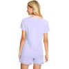 imageWiWi Viscose from Bamboo Pajamas Set for Women Soft Short Sleeve with Shorts Summer Plus Size Pjs Sets Sleepwear S4XCtaro Purple