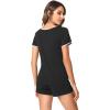 imageWiWi Viscose from Bamboo Pajamas Set for Women Soft Short Sleeve with Shorts Summer Plus Size Pjs Sets Sleepwear S4XDblack
