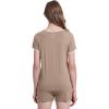imageWiWi Viscose from Bamboo Pajamas Set for Women Soft Short Sleeve with Shorts Summer Plus Size Pjs Sets Sleepwear S4XDcamel