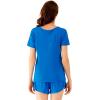 imageWiWi Viscose from Bamboo Pajamas Set for Women Soft Short Sleeve with Shorts Summer Plus Size Pjs Sets Sleepwear S4XEbright Blue