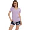 B-light Purple+navy/Floral
