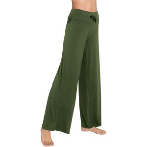 imageWiWi Pajama Pants for Women Plus Size Pajamas Bottoms Wide Leg Lounge Soft Pj SweatpantsViscose Made from Bamboo S4XAarmy Green