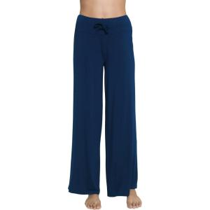 imageWiWi Pajama Pants for Women Plus Size Pajamas Bottoms Wide Leg Lounge Soft Pj SweatpantsViscose Made from Bamboo S4XAink Blue