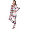 imageWiWi Bamboo Viscose Pajamas Set for Women Soft Button Down Sleepwear Pj Lightweight Lounge Sets Loungewear SXXLAgreen Plaid