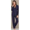 imageWiWi Bamboo Viscose Pajamas Set for Women Soft Button Down Sleepwear Pj Lightweight Lounge Sets Loungewear SXXLAnavyWhite