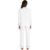 imageWiWi Bamboo Viscose Pajamas Set for Women Soft Button Down Sleepwear Pj Lightweight Lounge Sets Loungewear SXXLApure White