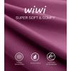 imageWiWi Bamboo Viscose Pajamas Set for Women Soft Button Down Sleepwear Pj Lightweight Lounge Sets Loungewear SXXLApurple Red