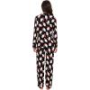 imageWiWi Bamboo Viscose Pajamas Set for Women Soft Button Down Sleepwear Pj Lightweight Lounge Sets Loungewear SXXLAsanta Claus on Black