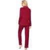 imageWiWi Bamboo Viscose Pajamas Set for Women Soft Button Down Sleepwear Pj Lightweight Lounge Sets Loungewear SXXLAwine