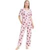 imageWiWi Bamboo Viscose Pajamas Set for Women Soft Button Down Sleepwear Pj Lightweight Lounge Sets Loungewear SXXLBcoffee Cup