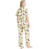 imageWiWi Bamboo Viscose Pajamas Set for Women Soft Button Down Sleepwear Pj Lightweight Lounge Sets Loungewear SXXLBdog and Cactus