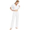 imageWiWi Bamboo Viscose Pajamas Set for Women Soft Button Down Sleepwear Pj Lightweight Lounge Sets Loungewear SXXLBwhiteBlack Dots