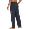 imageWiWi Mens Pajama Pants  Viscose from Bamboo Soft Sleep Pants Comfy Drawstring Lounge Bottom with Pockets Sweatpants SXXLMidnight Blue