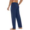imageWiWi Mens Pajama Pants  Viscose from Bamboo Soft Sleep Pants Comfy Drawstring Lounge Bottom with Pockets Sweatpants SXXLNautical Blue
