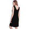 imageWiWi Nightgown for Women Cooling Sleeveless Sleepwear V Neck Sleep Shirt Plus Size Tank Pajamas Dress S4XAblack