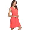 imageWiWi Nightgown for Women Cooling Sleeveless Sleepwear V Neck Sleep Shirt Plus Size Tank Pajamas Dress S4XAcoral