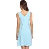 imageWiWi Nightgown for Women Cooling Sleeveless Sleepwear V Neck Sleep Shirt Plus Size Tank Pajamas Dress S4XApale Blue