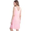imageWiWi Nightgown for Women Cooling Sleeveless Sleepwear V Neck Sleep Shirt Plus Size Tank Pajamas Dress S4XApink