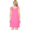 imageWiWi Nightgown for Women Cooling Sleeveless Sleepwear V Neck Sleep Shirt Plus Size Tank Pajamas Dress S4XAraspberry Pink