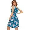 imageWiWi Nightgown for Women Cooling Sleeveless Sleepwear V Neck Sleep Shirt Plus Size Tank Pajamas Dress S4XAteal BluePeony