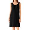 imageWiWi Nightgown for Women Cooling Sleeveless Sleepwear V Neck Sleep Shirt Plus Size Tank Pajamas Dress S4XCblack