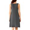 imageWiWi Nightgown for Women Cooling Sleeveless Sleepwear V Neck Sleep Shirt Plus Size Tank Pajamas Dress S4XCcharcoal