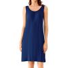imageWiWi Nightgown for Women Cooling Sleeveless Sleepwear V Neck Sleep Shirt Plus Size Tank Pajamas Dress S4XCnavy