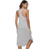 imageWiWi Soft Nightgowns for Women Sleeveless Racerback Nightgown Plus Size Pajamas Sleepshirts S4XAgrey White Stripe