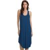 imageWiWi Soft Nightgowns for Women Sleeveless Racerback Nightgown Plus Size Pajamas Sleepshirts S4XAink Blue
