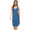 imageWiWi Soft Nightgowns for Women Sleeveless Racerback Nightgown Plus Size Pajamas Sleepshirts S4XAprussian Blue