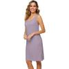 imageWiWi Soft Nightgowns for Women Sleeveless Racerback Nightgown Plus Size Pajamas Sleepshirts S4XBviolet