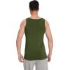 imageWiWi Viscose from Bamboo Mens Tank TShirt Soft Crewneck Undershirts Moisture Wicking Sleeveless Tanks Undershirt SXXLArmy Green