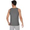 imageWiWi Viscose from Bamboo Mens Tank TShirt Soft Crewneck Undershirts Moisture Wicking Sleeveless Tanks Undershirt SXXLDark Heather Grey