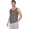 imageWiWi Viscose from Bamboo Mens Tank TShirt Soft Crewneck Undershirts Moisture Wicking Sleeveless Tanks Undershirt SXXLDark Heather Grey