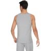 imageWiWi Viscose from Bamboo Mens Tank TShirt Soft Crewneck Undershirts Moisture Wicking Sleeveless Tanks Undershirt SXXLLight Heather Grey