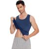 imageWiWi Viscose from Bamboo Mens Tank TShirt Soft Crewneck Undershirts Moisture Wicking Sleeveless Tanks Undershirt SXXLNavy Blue