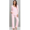 imageWiWi Viscose from Bamboo Pajama Sets for Women Soft Pjs Loungewear Short Sleeve Top with Pants Sleepwear Pajamas SXXLBpink