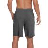 imageWiWi Viscose from Bamboo Pajama Short for Men Soft Knit Sleep Bottoms Summer Lounge Short Pants Cool Loungewear SXXLAdark Heather Grey