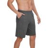 imageWiWi Viscose from Bamboo Pajama Short for Men Soft Knit Sleep Bottoms Summer Lounge Short Pants Cool Loungewear SXXLAdark Heather Grey