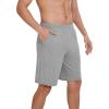 imageWiWi Viscose from Bamboo Pajama Short for Men Soft Knit Sleep Bottoms Summer Lounge Short Pants Cool Loungewear SXXLAheather Grey