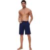 imageWiWi Viscose from Bamboo Pajama Short for Men Soft Knit Sleep Bottoms Summer Lounge Short Pants Cool Loungewear SXXLAnavy