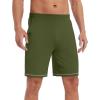 imageWiWi Viscose from Bamboo Pajama Short for Men Soft Knit Sleep Bottoms Summer Lounge Short Pants Cool Loungewear SXXLBarmy Green