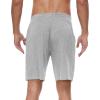 imageWiWi Viscose from Bamboo Pajama Short for Men Soft Knit Sleep Bottoms Summer Lounge Short Pants Cool Loungewear SXXLBheather Grey