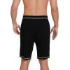 imageWiWi Viscose from Bamboo Pajama Short for Men Soft Knit Sleep Bottoms Summer Lounge Short Pants Cool Loungewear SXXLCblack