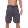 imageWiWi Viscose from Bamboo Pajama Short for Men Soft Knit Sleep Bottoms Summer Lounge Short Pants Cool Loungewear SXXLCdark Grey