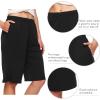 imageWiWi Viscose from Bamboo Soft Sleep Shorts for Women Pajama Bottoms Lounge Plus Size Lightweight Short Pants S3XBlack