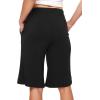 imageWiWi Viscose from Bamboo Soft Sleep Shorts for Women Pajama Bottoms Lounge Plus Size Lightweight Short Pants S3XBlack